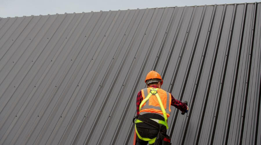 Professional metal roof installation services in Rocky, OK